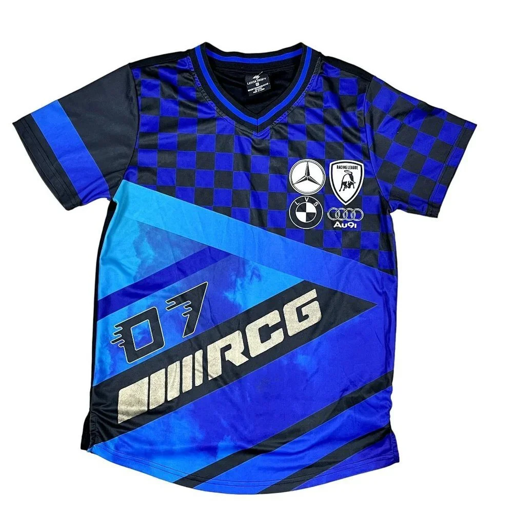Lavish Society 07 RCG‎ Blue Racing Shirt Size Medium